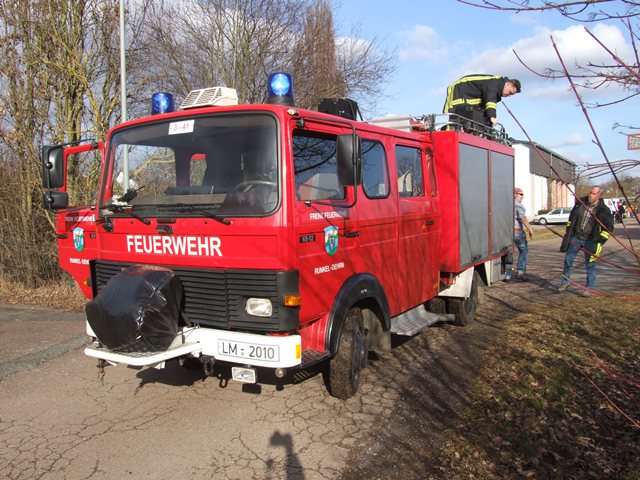 Am Anfang war auch dieses Jahr wieder die Feuerwehr